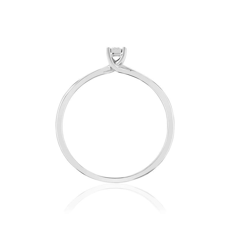 375 witgouden diamanten ring - bekijk 2