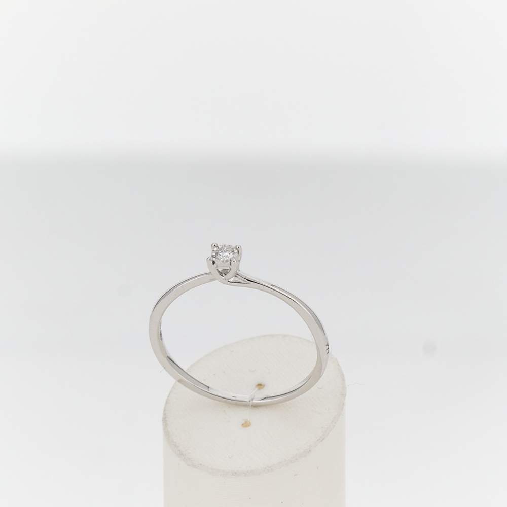 375 witgouden diamanten ring - bekijk 2