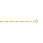 Chaîne or 750 jaune maille forçat 55 cm - vue 1
