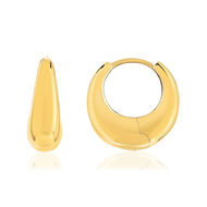 18mm yellow gold-plated hoop earrings