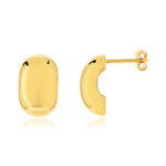Boucles d'oreilles plaqué or jaune - vue 1