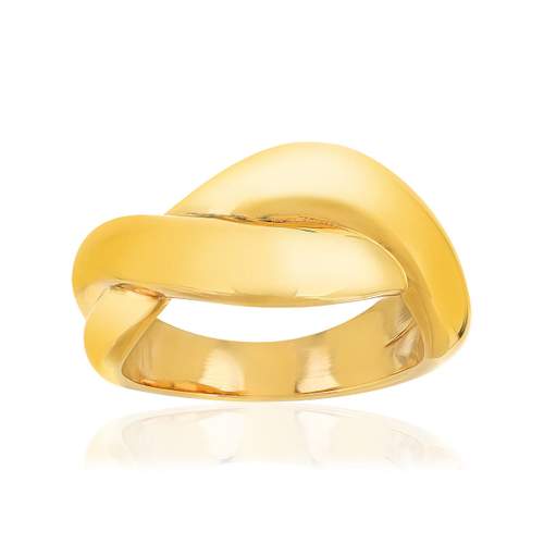 Yellow gold-plated ring