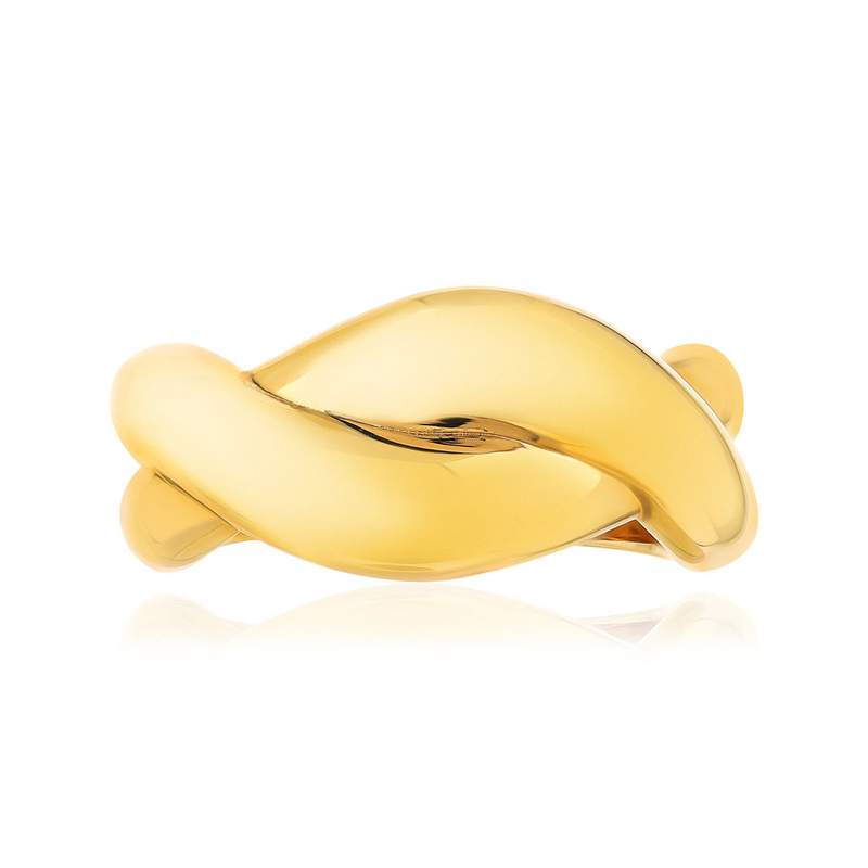Bague plaqué or jaune - vue 3