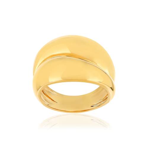 Yellow gold-plated ring