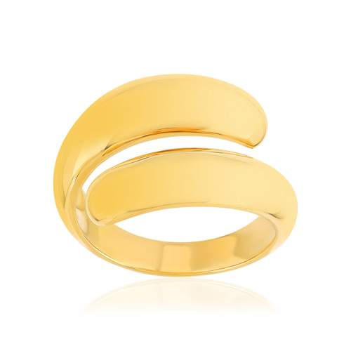 Yellow gold-plated ring