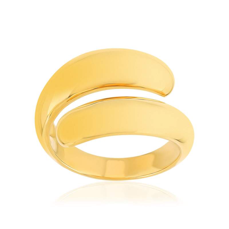 Bague plaqué or jaune - vue 1