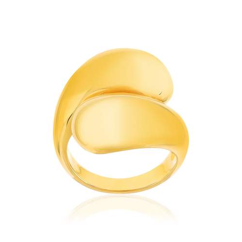 Yellow gold-plated ring