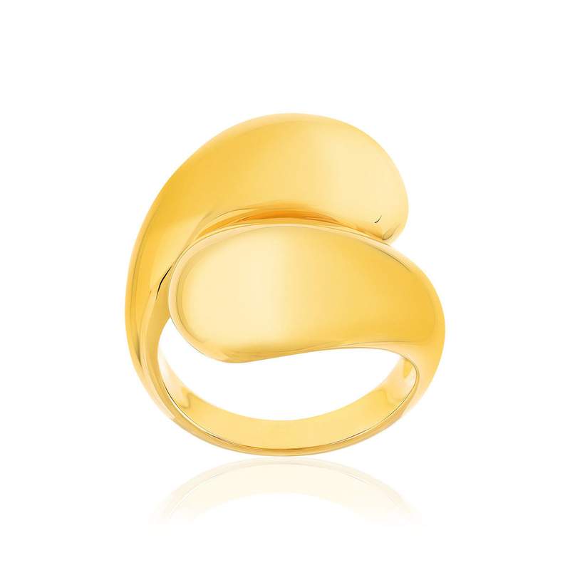Bague plaqué or jaune - vue 1