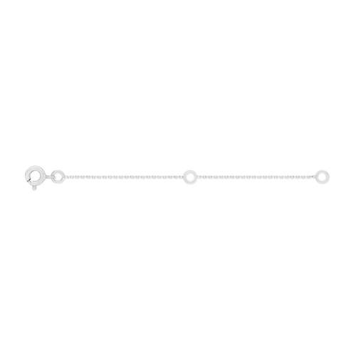 Chaînette extension or 375 blanc 7.5 cm