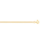Chaine or maille gourmette 55 cm - vue D1