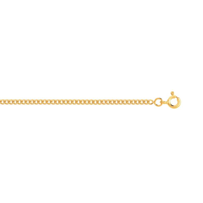 Chaine or maille gourmette 55 cm - vue D1