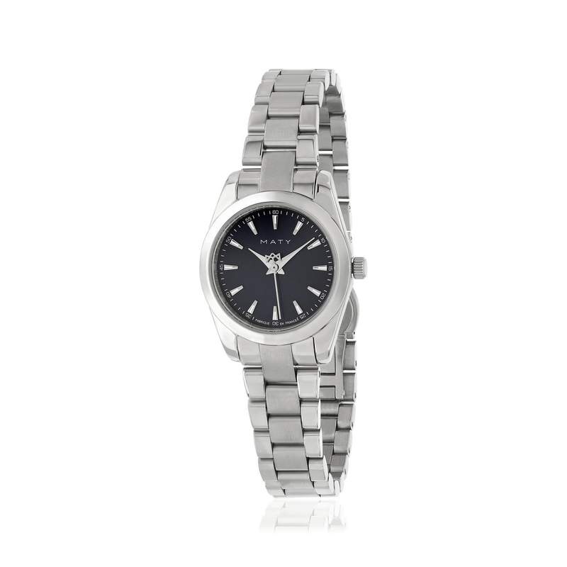 Montre HERITAGE femme bracelet acier inoxydable blanc - vue 1