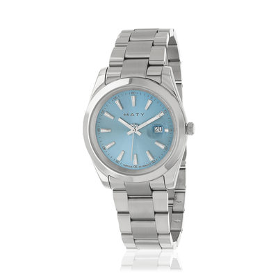 Montre HERITAGE homme bracelet acier inoxydable blanc - vue 1