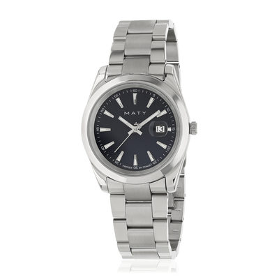 Montre HERITAGE homme bracelet acier inoxydable blanc - vue 1