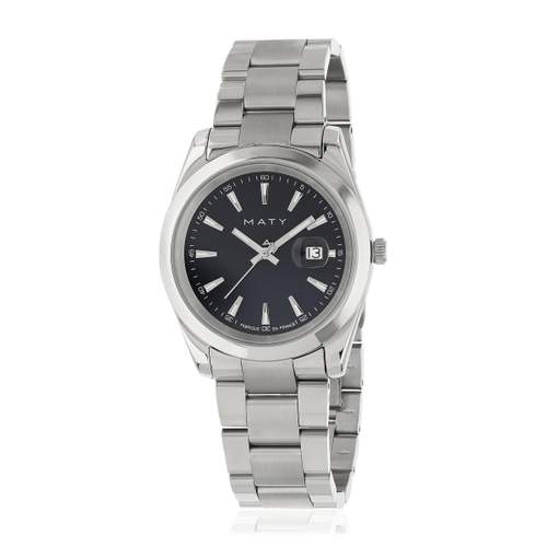 HERITAGE Men's Watch with White Stainless Steel Strap