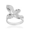 Bague argent 925 motif fleur - vue V1