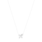 925 sterling silver necklace with flower motif, 45 cm - view 2
