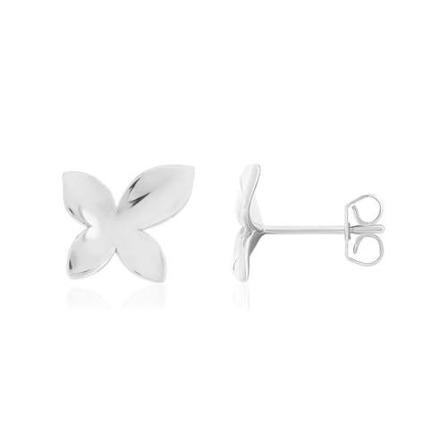 Boucles d'oreilles argent 925 motif fleur