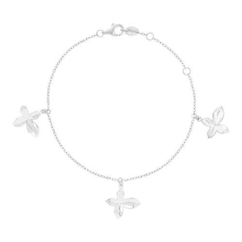 925 sterling silver bracelet with a flower design