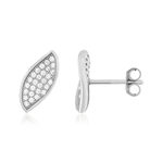 Boucles d'oreilles argent 925 zirconias - vue 1