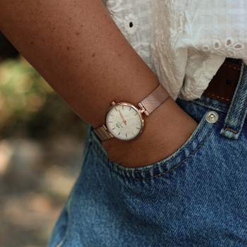 Montre MATY femme bracelet acier inoxydable rose