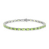 Bracelet argent 925 cristal vert - vue V1