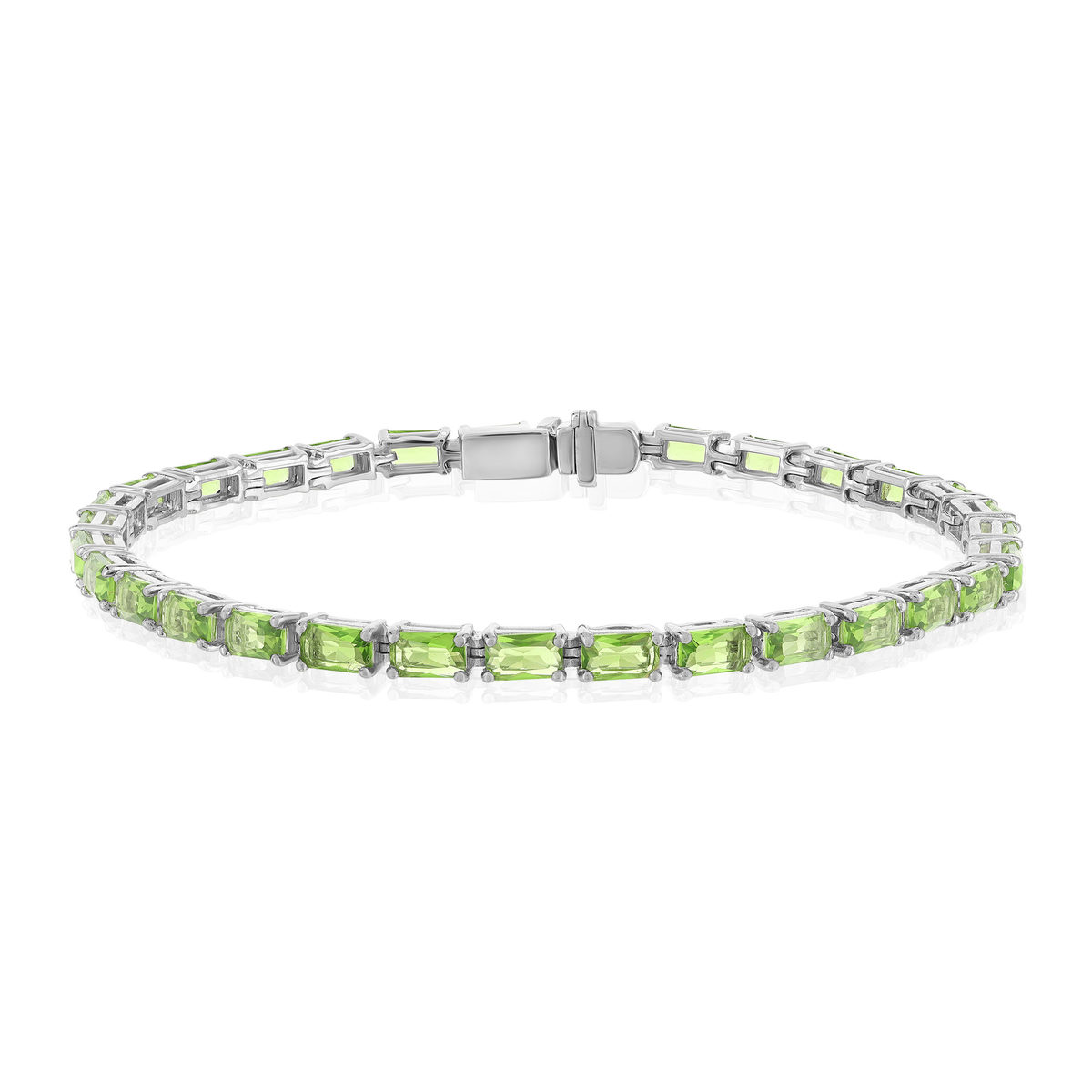 Bracelet argent 925 cristal vert