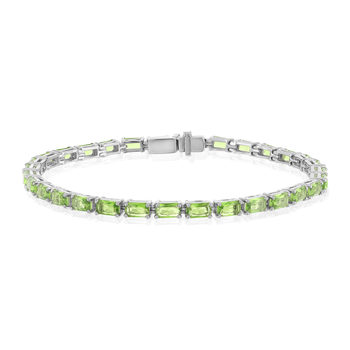 Bracelet argent 925 cristal vert