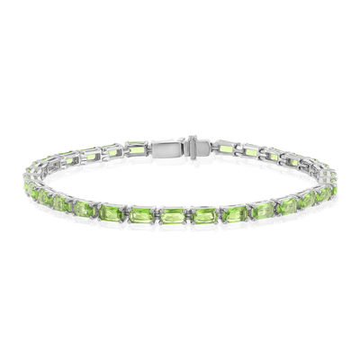 Bracelet argent 925 cristal vert
