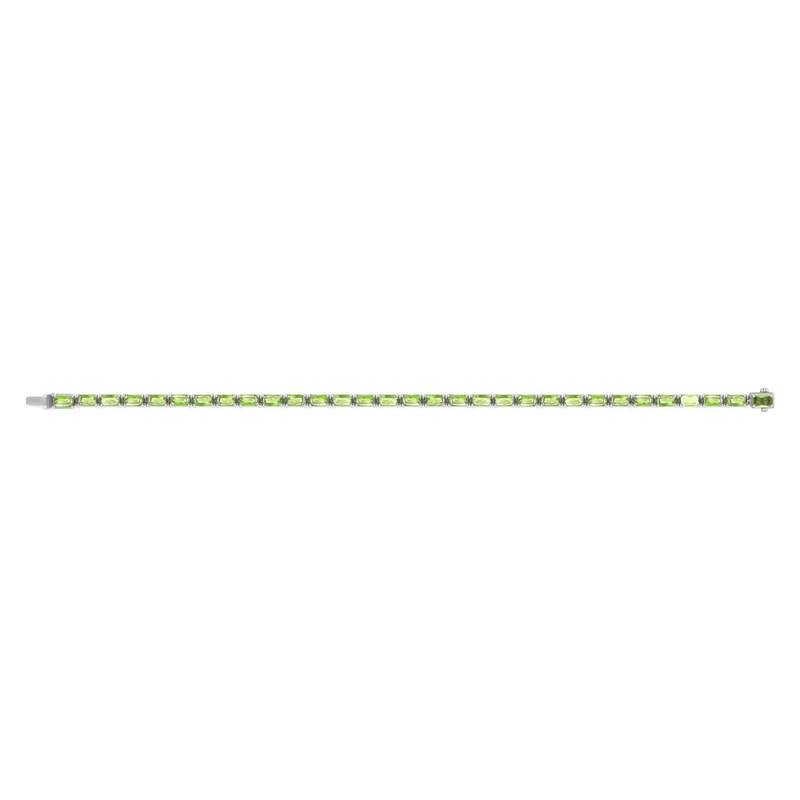 Bracelet argent 925 cristal vert - vue 2