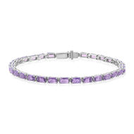 Bracelet argent 925 zirconias violets 18cm