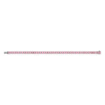 925 sterling silver bracelet with pink zirconia stones, 18 cm - view 2