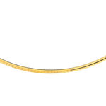Tweekleurige gouden ketting met platte omega-schakels, 42 cm - afbeelding 1