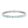 Bracelet argent 925 cristal bleu 18 cm - vue V1