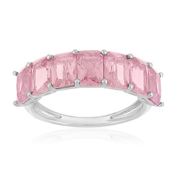 Bague argent 925 zirconias roses