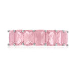 Bague argent 925 zirconias roses - vue 3