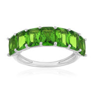 Bague argent 925 cristal vert