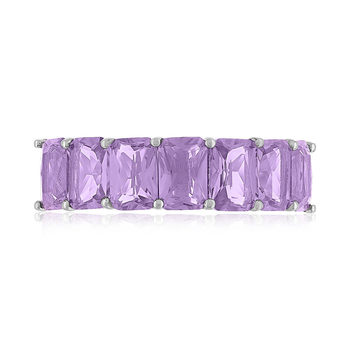 Bague argent 925 zirconias violets
