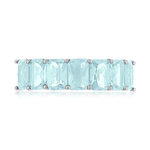 925 sterling silver ring with blue crystal - view 3