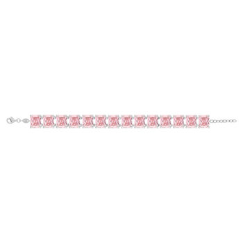 Bracelet argent 925 zirconias roses