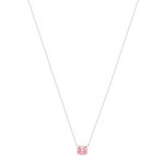 Collier argent 925 zirconia rose 45cm - vue 2