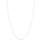 Chaine or blanc 375 maille serpent plate 45 cm - vue 1