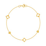 Bracelet or 375 jaune - vue 1