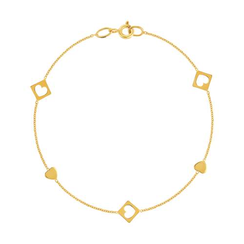 9K yellow gold bracelet
