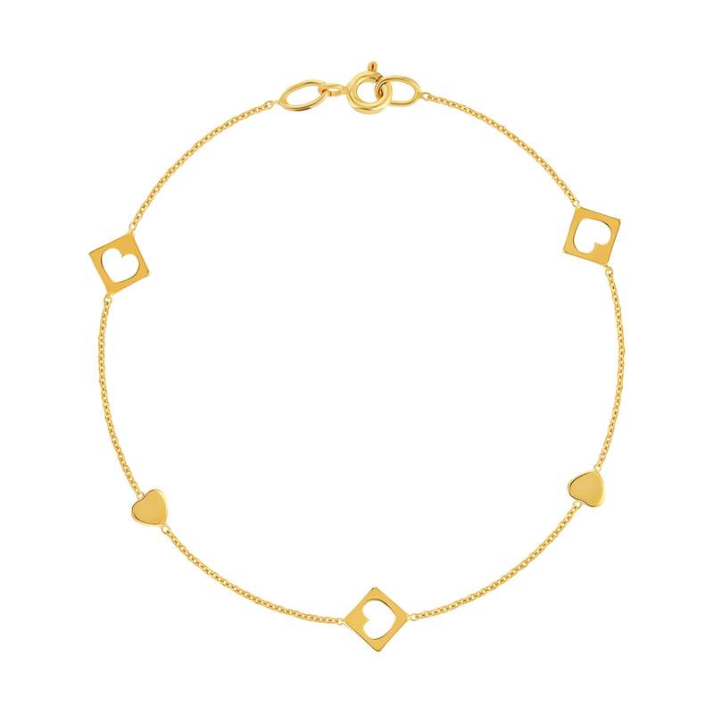 Bracelet or 375 jaune - vue 1