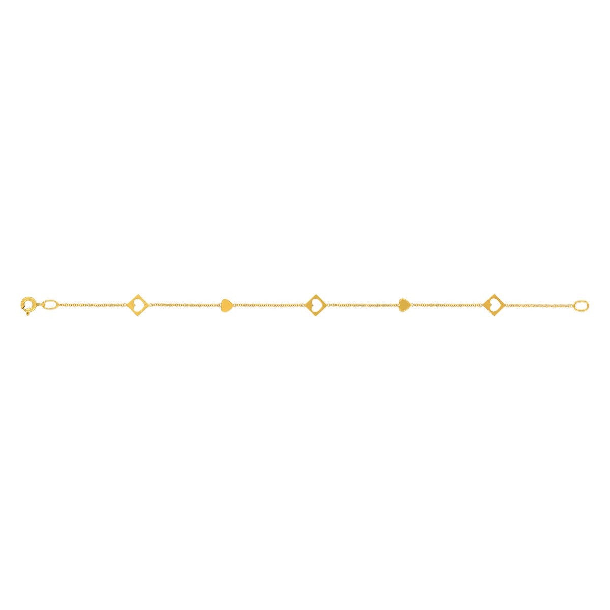 Bracelet or 375 jaune - vue 2