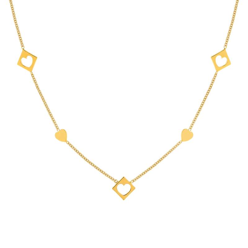 Collier or 375 jaune - vue 1
