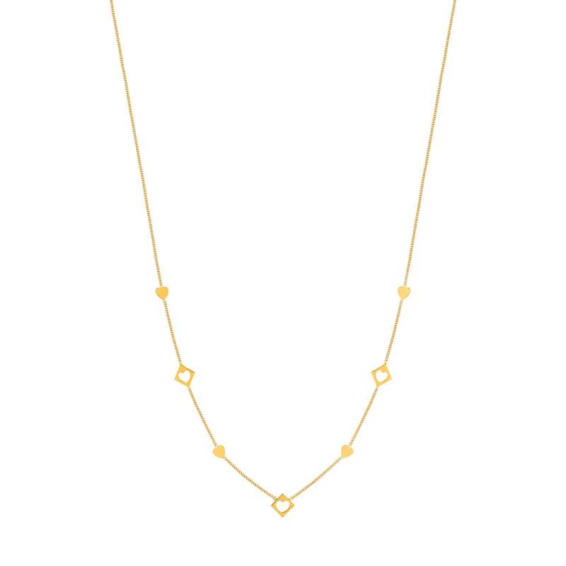 Collier or 375 jaune - vue 2