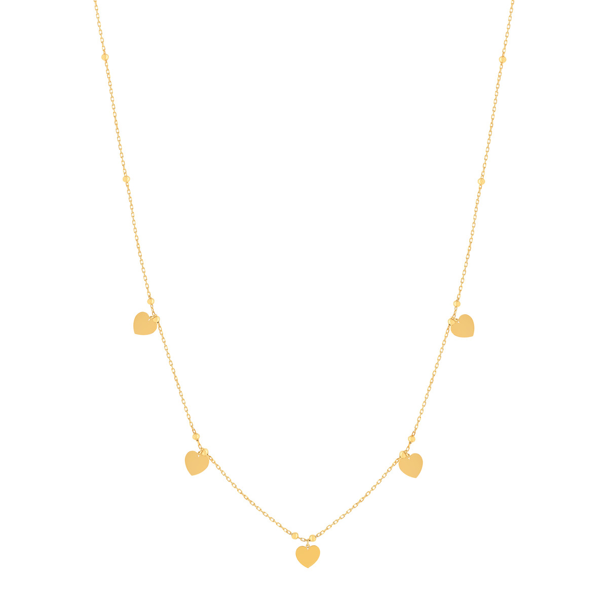 Collier or 375 jaune - vue 2