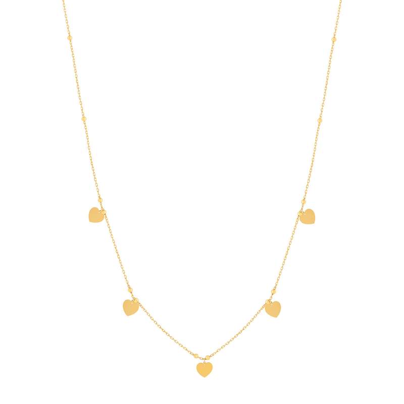 Collier or 375 jaune - vue 2